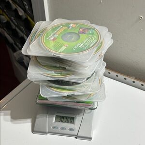 Stack of Educational CDs